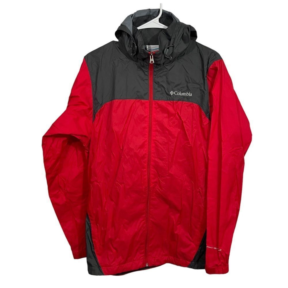 Columbia Omni-Shield Red Weatherproof Rain Jacket